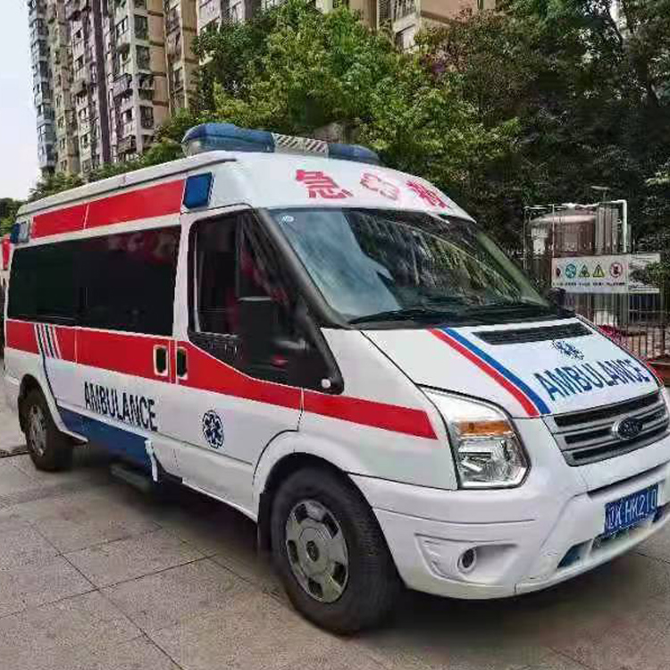 克什克腾长途救护车护送病人返乡